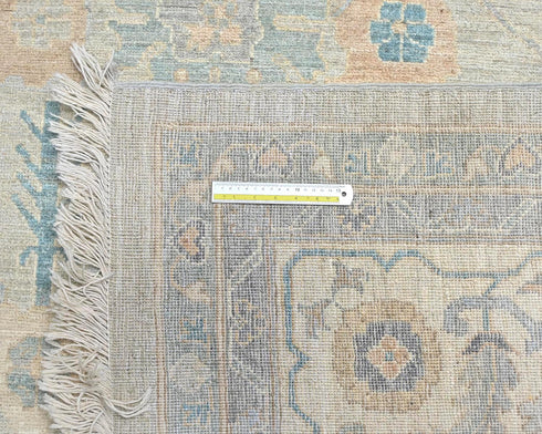 12x18 Zeigler Gray Afghan Hand Knotted Wool Area Rug
